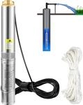 Vevor 3,5" Tiefbrunnenpumpe 750w Brunnenpumpe 105l/min Tauchpumpe Max. F&ouml;rderh&ouml;he