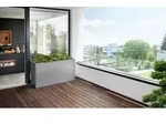Pflanzbeet Belvedere Maxi Gr. 150 Quarzgrau-metallic