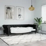 Tagesbett Schwarz 100x200 Cm Kunstleder Vidaxl