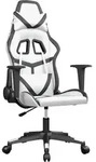 Gaming-stuhl Wei&szlig; Und Schwarz Kunstleder Vidaxl90324