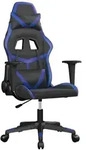 Gaming-stuhl Schwarz Und Blau Kunstleder Vidaxl