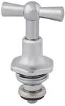 Schl&ouml;sser Armaturen Knebel-oberteil Mit O-ring Dn20, 3/4", Matt Verchromt