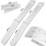 Arebos - 2x Faltbare Auffahrrampen Stahl Rampe Bis 400 Kg