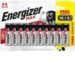 Energizer - Alkaline Max Batterie Mignon Aa 1,5 V, 15 + 5 Pack Batterien, Akkus...