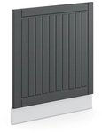 Frontblende Fame-line, Anthrazit Landhaus, 60 Cm Ohne Arbeitsplatte, Vicco