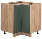 Eckunterschrank Fame-line, Gr&uuml;n-gold Landhaus, 80.5 Cm Ohne Arbeitsplatte Vicco