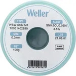 Weller - T0051402899 L&ouml;tzinn, Bleifrei Bleifrei, Spule Sn0,6cu0,05ni 100 G 0.30 Mm