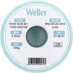 Weller T0051402799 L&ouml;tzinn, Bleifrei Bleifrei, Spule Sn0,6cu0,05ni 100 G 0.50 Mm