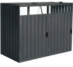 Home Deluxe - M&uuml;lltonnenbox Zweit&uuml;rig Cubo - 2x 240l Menge 2 M&uuml;lltonnenbox