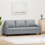 3-sitzer-sofa Hellgrau 180 Cm Stoff - Vidaxl