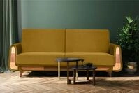 Gustavo Sofa 3-sitzer, Gelb - Konsimo