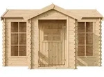 Kinderspielhaus Aus Holz - Spielhaus Im Freien F&uuml;r Kinder - B241xt178xh151...