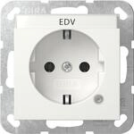 Gira Schuko-steckd. Kontroll + Bsf System 55 Reinwei&szlig; [445203], 4452 03