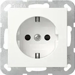 Gira Schuko-steckd. Sp Srk System 55 Reinwei&szlig; M [418327], 4183 27
