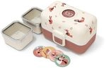 Children's Lunch Box - Monbento - 3 Compartments - Bpa Free - Mb Tresor Fox