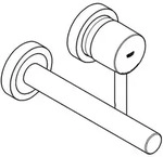 Grohe Essence 2-loch-waschtisch-wandbatterie Ausladung 230mm, Warm Sunset,