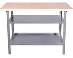 Trendline - Werkbank 120x60x85cm 2 Ablageb&ouml;den Werktisch Werkstatt Arbeitstisch