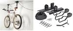 Hi - Metall Fahrrad Aufh&auml;ngung In Schwarz - Tragkraft 20 Kg - Seilzug...
