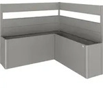 Sichtschutz Zu Belvedere F&uuml;r L-form(2stk) M.acry. L200 Q.gr