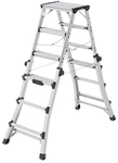 Stehleiter Double 4 Bis 6 Stufen - Maximale Arbeitsh&ouml;he 2.87m - 8655-107