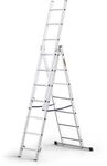 Awtools Aluminiumleiter Basic 3x7 Stufen 150kg