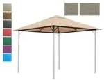 Ersatzdach F&uuml;r Garten Pavillon 3x3m Grau Ral 7012 Pavillondach Ersatzbezug