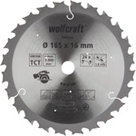 Wolfcraft Kreiss&auml;geblatt &Oslash; 165 Mm, Bohrung &Oslash; 16 Mm Hartmetall S&auml;geblatt