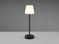 Led Akku Tischleuchte Martinez F&uuml;r Innen & Au&szlig;en, Schwarz 39cm