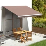 Markisenbespannung Braun 4x3,5 M Vidaxl