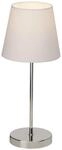Lampe Kasha Tischleuchte Touchschalter Chrom/wei&szlig; 1x D45, E14, 40w, Geeignet...
