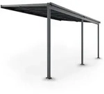 Juskys Terrassen&uuml;berdachung Borneo &ndash; Aluminium Terrassendach Mit Doppelstegplatten