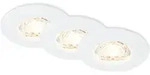 Briloner - Kulana Mini Led Einbaustrahler Bad, 3er Set, Ip44 Spritzwasserschutz,
