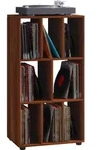 Ebuy24 - Schaltino Regal Retro F&uuml;r Lp Platten Rack 8 Regale Kern-nussbaum Dekor.