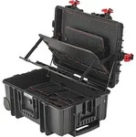 Werkzeugkoffer Leer Werkzeugkiste 539x359x220mm 43,5l Mit Gasdruckfeder - Format