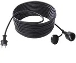 Bachmann - 343.170 Strom Verl&auml;ngerungskabel 16 A Schwarz 5.00 M H05vv-f 3g 1,5 Mm2