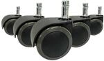 5x Hartbodenrollen Rolo Easy 11mm / 50mm B&uuml;ro-stuhl-rollen (5er Pack) Hjh Office