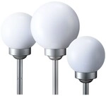 3er Set Led Solar Leuchte Kugeln Steckleuchten Gartenlampe Solarleuchte 15 Und 20 Cm