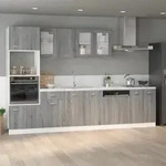 Sp&uuml;lenunterschrank Lyon Grau Sonoma 80x46x81,5 Cm Holzwerkstoff Vidaxl