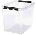 Bo&icirc;te Rangement Plastique 52l Grande Capacit&eacute;, Robuste, Empilable -...
