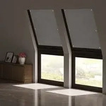 Woltu - Thermo Dachfenster Rollo Ohne Bohren Sonnenschutz Verdunkelungsrollo Mit