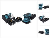Makita Dbo 480 Rg Akku Schwingschleifer 18 V 112 X 102 Mm + 2x Akku 6,0 Ah +