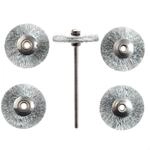 Proxxon 28956 Radb&uuml;rste Edelstahl, 5 St&uuml;ck &Uuml;ck + 1 Tr&auml;ger