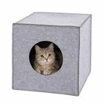 Lionto Katzenh&ouml;hle, Regaleinsatz & Katzenbett In Einem, Aus Robustem Filz Mit