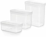 Emsa N1142700 Lebensmittelaufbewahrungsbeh&auml;lter Rechteckig Set 3,05 L Transparent,