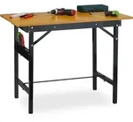 Werkbank Klappbar, Bis 100 Kg, L&auml;ngenma&szlig;, Winkelmesser, Hbt 76x100x60cm,