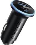 Anker 323 Car Charger, 2 Ports, 52.5w Black