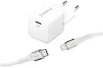 Intenso - W30c Gan + C315l Usb Ladeger&auml;t 30 W 1x Usb-c&reg;, 1x Apple Lightning Wei&szlig;