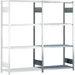 Steckregal H2000xb1.000xt400mm Anbaur.verz.1 Rahmen,4 Fbd.trgf.150kg...