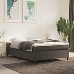 Boxspringbett Mit Matratze Dunkelgrau 140x200 Cm Samt Vidaxl