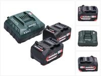 Metabo - Basis Set 2x Li-power Akkupack 18 V 4,0 Ah Cas Li-ion Akku ( 2x...